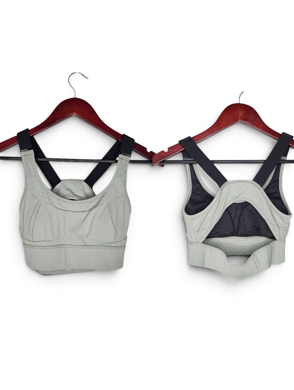 VARLEY Edris Open Back Sports Bra in Gray Size XS